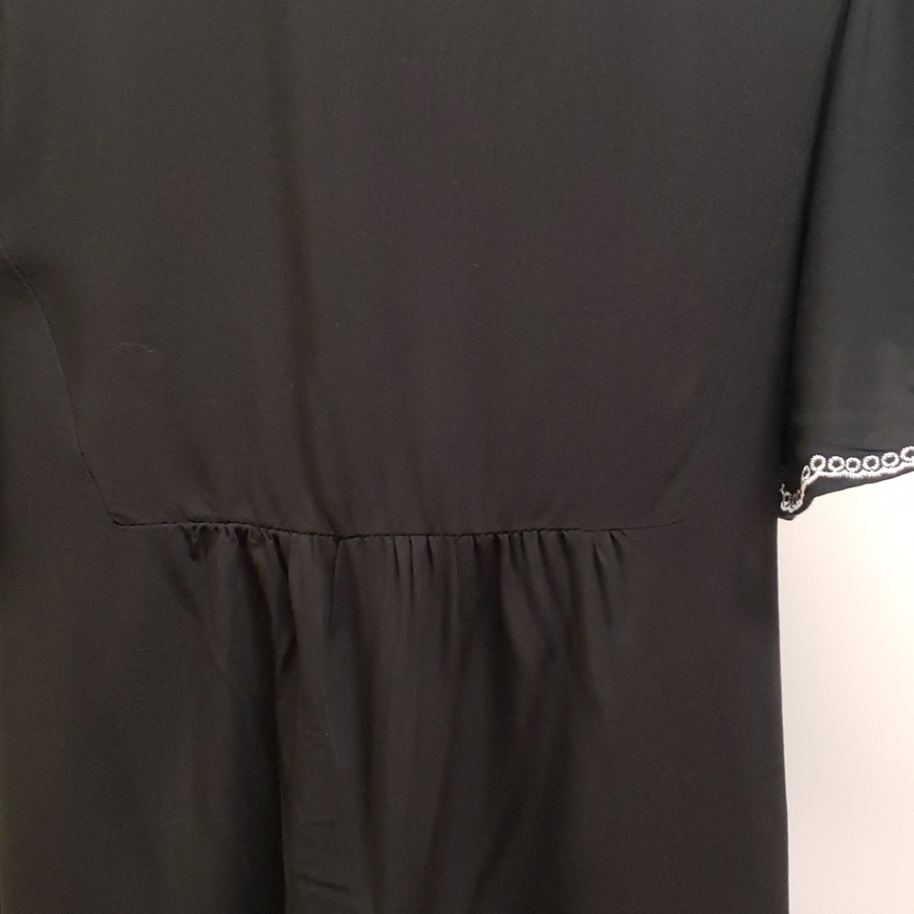Sz PL Westbound Boho Black Embroidered Top C17 - Picture 5 of 7